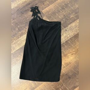 Elegant Black one sleeve  Dress